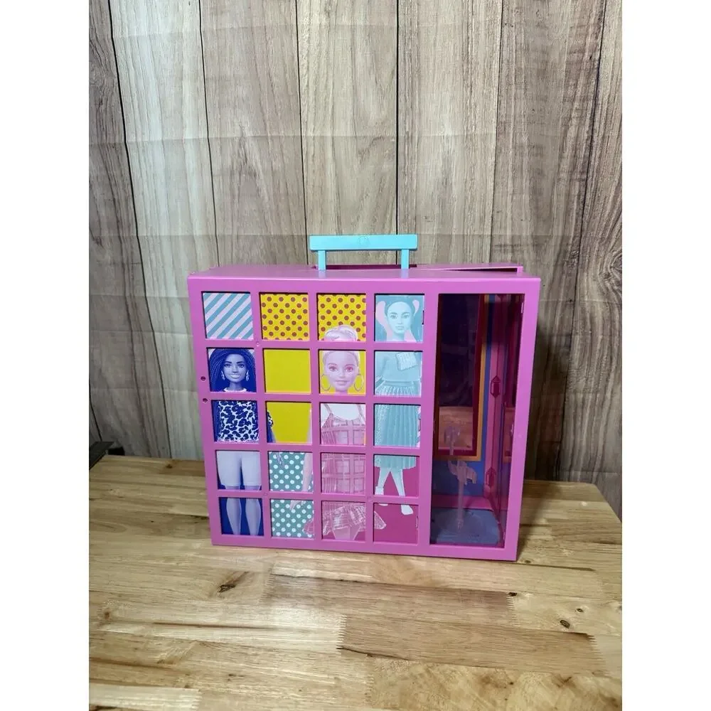 Barbie Mattel Pink Folding Dream Closet Wardrobe Carry Case